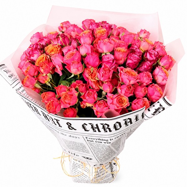 Bouquet bush roses