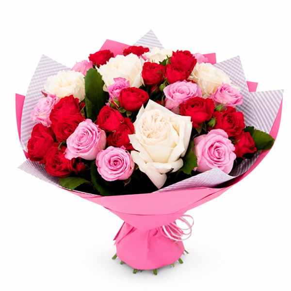 Bouquet of roses mix