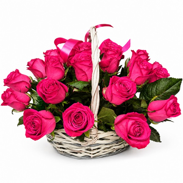 Roses in a basket