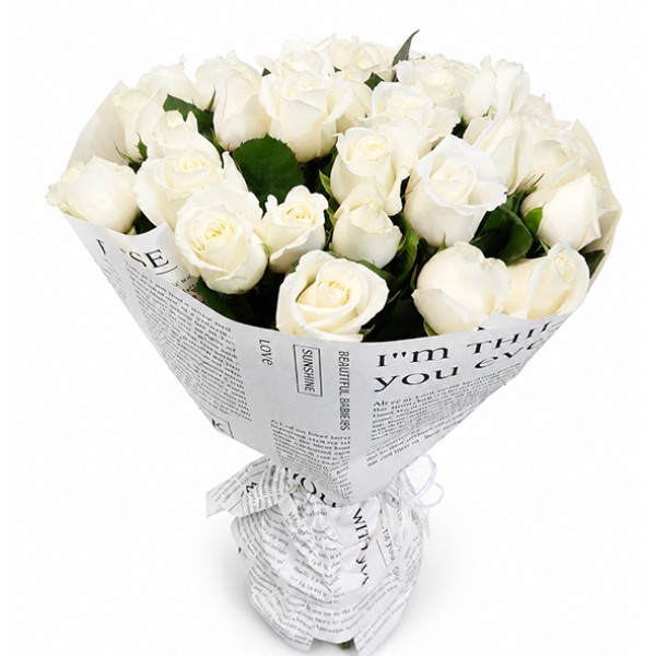 Bouquet white roses