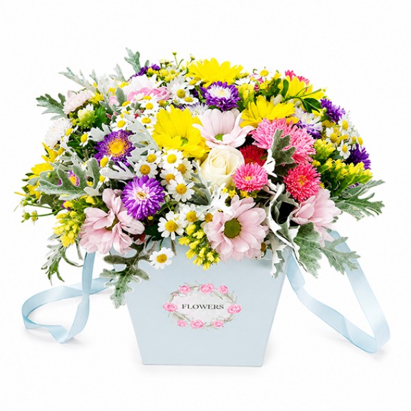 Bouquet in a gift box